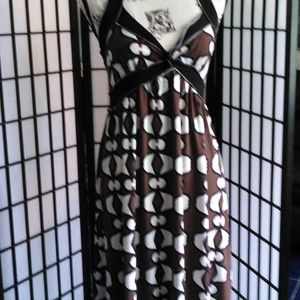 Print halter dress